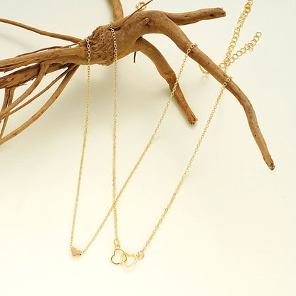 Doppelte Herzkette – Elegantes Design in Gold